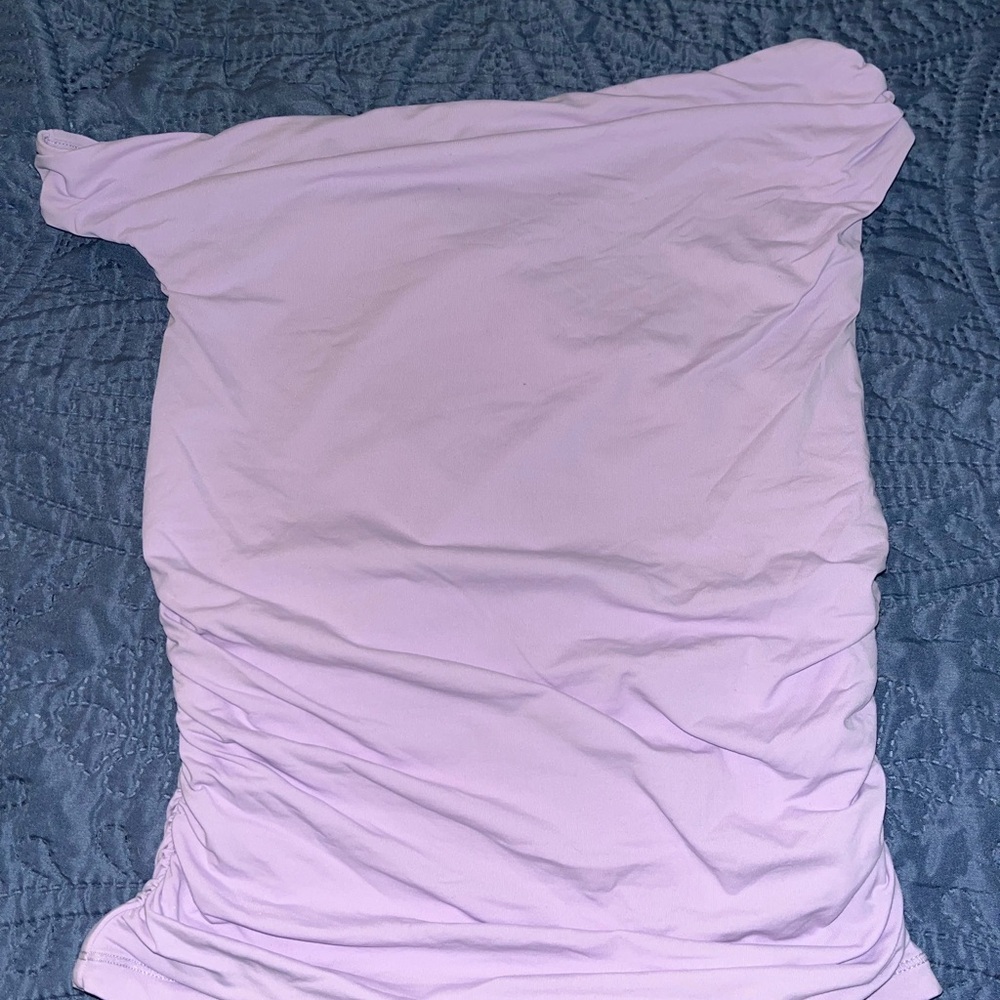 One-Shoulder Lavender Top - Picture 2 of 3